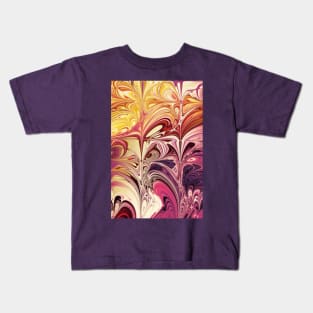 swirly colourful pattern Kids T-Shirt